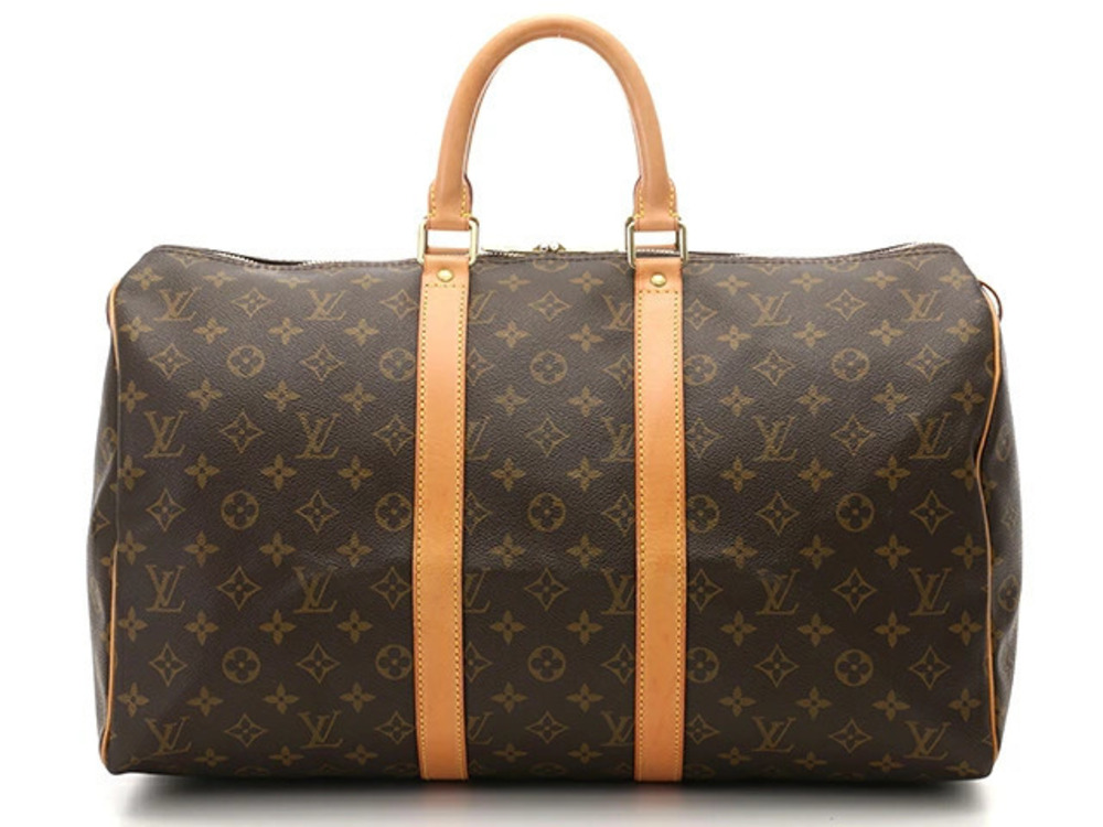 Louis Vuitton Keepall Bag Boston Monogram Brown
